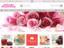 Tablet Screenshot of jakartaflowershop.com